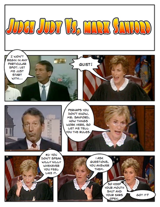 Illustration for article titled Comic Confrontations: Judge Judy Vs. Mark Sanford